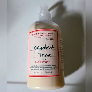 Stonewall Kitchen Grapefruit-Thyme hand lotion